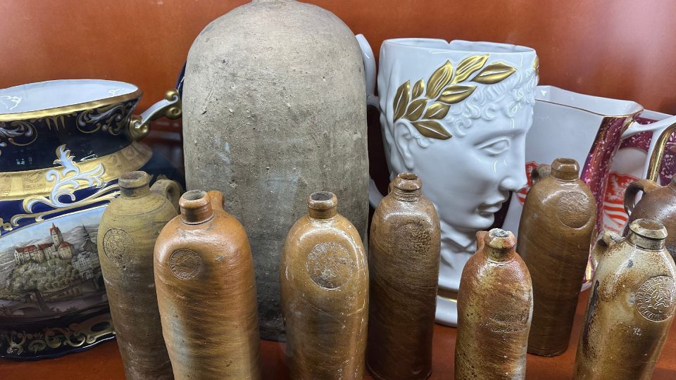 V expozici najdete i kousky z keramiky | foto: Jana Strejčková, Český rozhlas V expozici najdete i kousky z keramiky