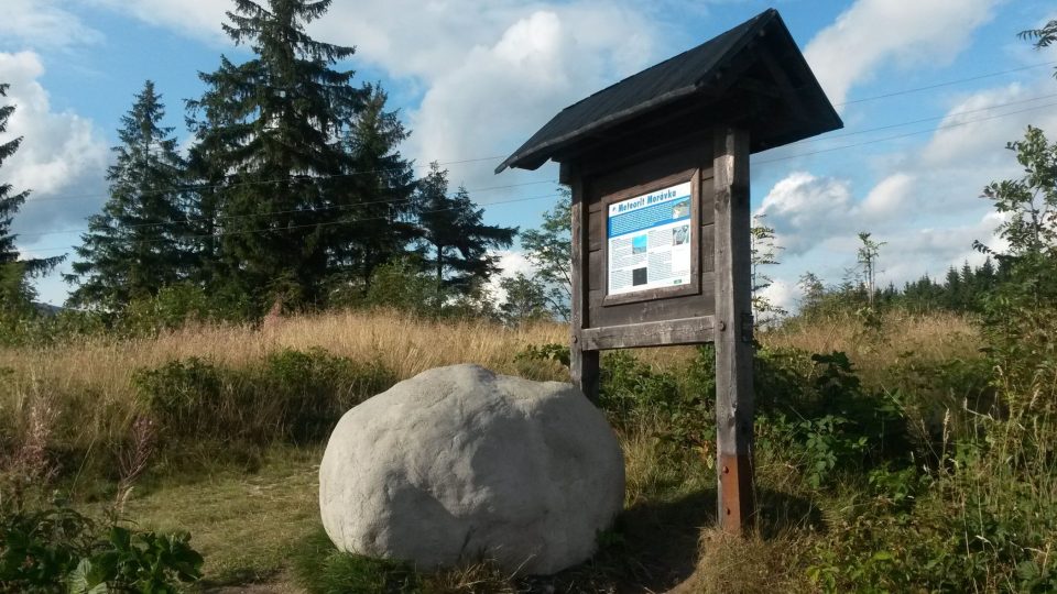 Model meteoritu Morávka na beskydském Grúni