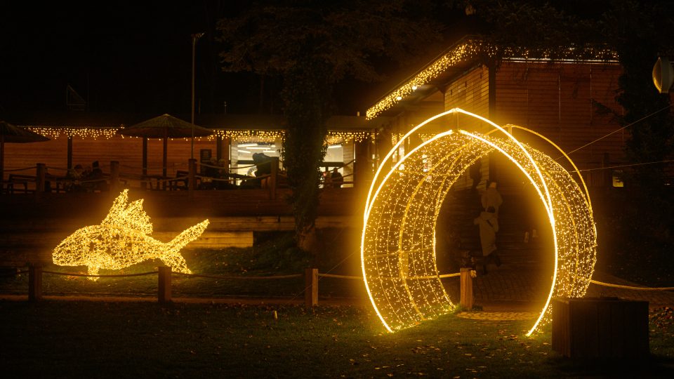 Magický světelný park v areálu Nového rybníku v Příbrami