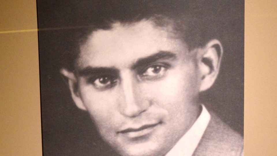 Franz Kafka na fotografii v muzeu