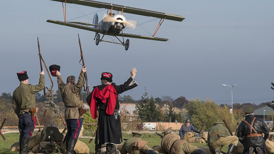 Letoun Nieuport 12 na akci k 28. říjnu