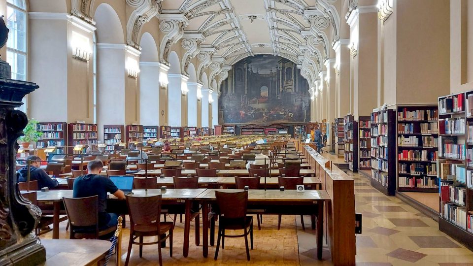 Všeobecná studovna Klementinum | foto: Jolana Nováková, Český rozhlas Všeobecná studovna Klementinum