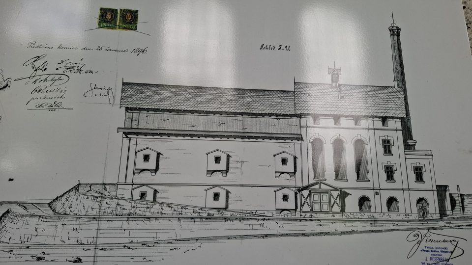 Původní plány pivovaru svědčí o jeho majestátnosti | foto: Markéta Vejvodová, Český rozhlas Původní plány pivovaru svědčí o jeho majestátnosti