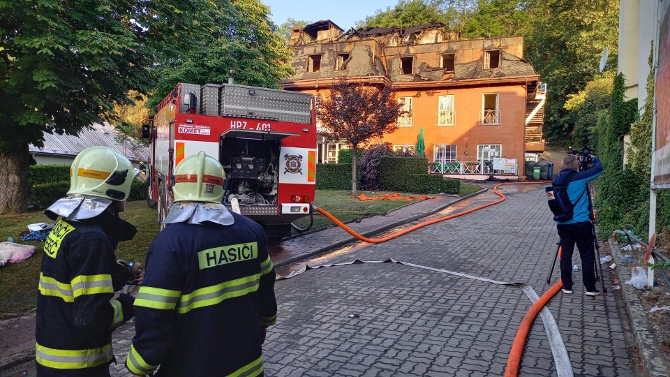 Zásah hasičů v roztockém alzheimer centru