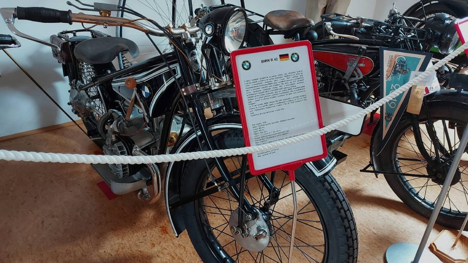 Motocykl značky BMW z roku 1926