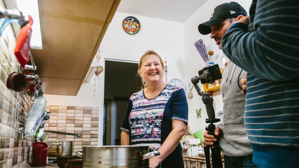 Natáčení Pochoutkového roku u Heleny Shejbalové