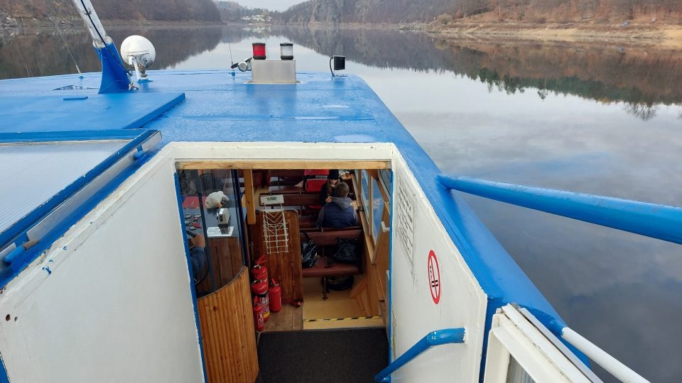 Loď má vyhlídkovou palubu | foto: Irena Šarounová, Český rozhlas Loď má vyhlídkovou palubu