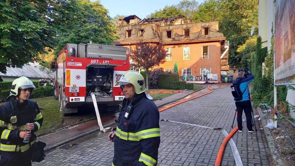 Zásah hasičů v roztockém alzheimer centru