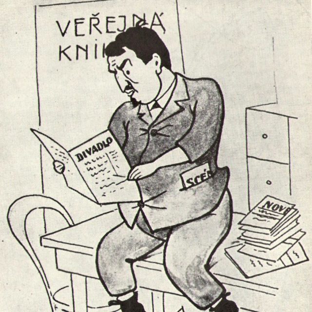 Kresba Jiřího Mahena | foto: Jaromír Kubíček