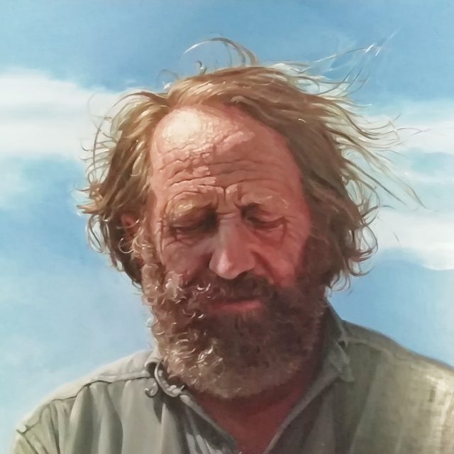 Mořeplavec Rudolf Krautschneider,  olejomalba od Ladislava Vlny | foto: archiv Rudolfa Krautschneidera