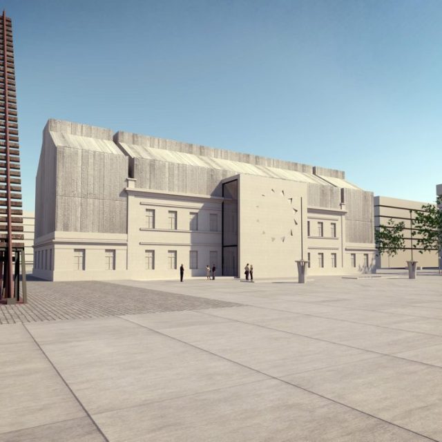 Vizualizace budoucí podoby nádraží Praha-Bubny po jeho přestavbě na Památník ticha | foto: Památník Ticha