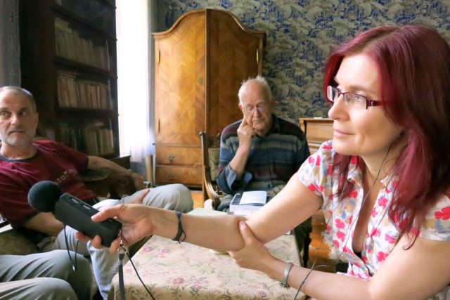 Alena Blažejovská,  Daniel Reynek a Jiří Frišauf v Petrkově | foto: Petr Veselý