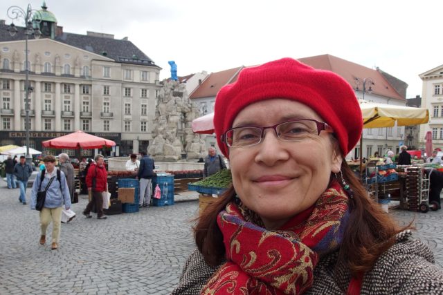 Alena Blažejovská na Zelném rynku | foto: Alena Blažejovská,  Český rozhlas