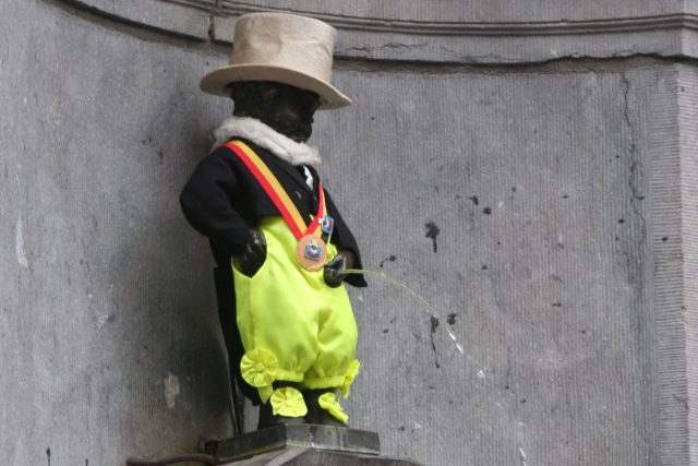 Manneken Pis v kostýmu | foto: Petr Voldán,  Český rozhlas