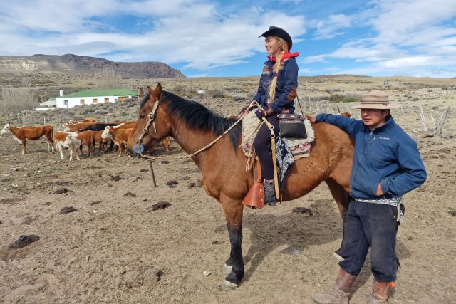 Argentina - provincia Santa Cruz - s &quot;gauchem&quot; při práci s dobytkem | foto: Archív Veroniky Valterové