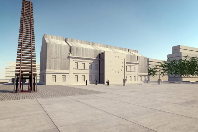 Vizualizace budoucí podoby nádraží Praha-Bubny po jeho přestavbě na Památník ticha | foto: Památník Ticha